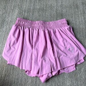 Women’s Pink Flowy/Butterfly Shorts
